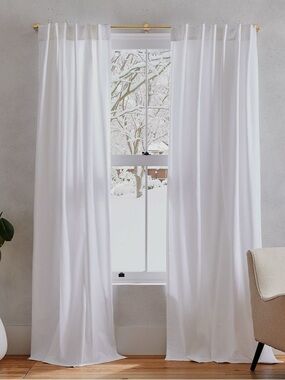 West Elm Cotton Canvas Curtain (Set of 2)